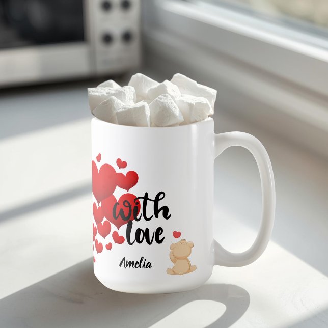 With Love Personalized Mug Kaffeetasse (Von Creator hochgeladen)