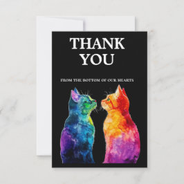 With photo 🌈 Purrfectly Yours: Purrfectly Dankeskarte