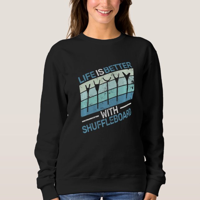 with Shuffleboard vintage Shuffleboarding Sweatshirt (Vorderseite)