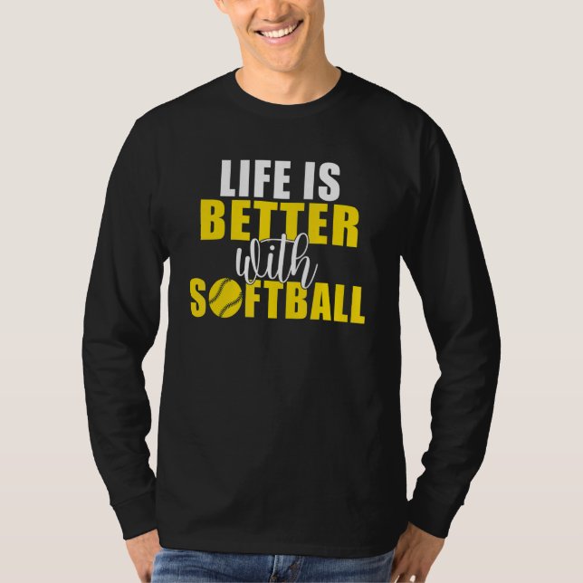 with Softball T-Shirt (Vorderseite)