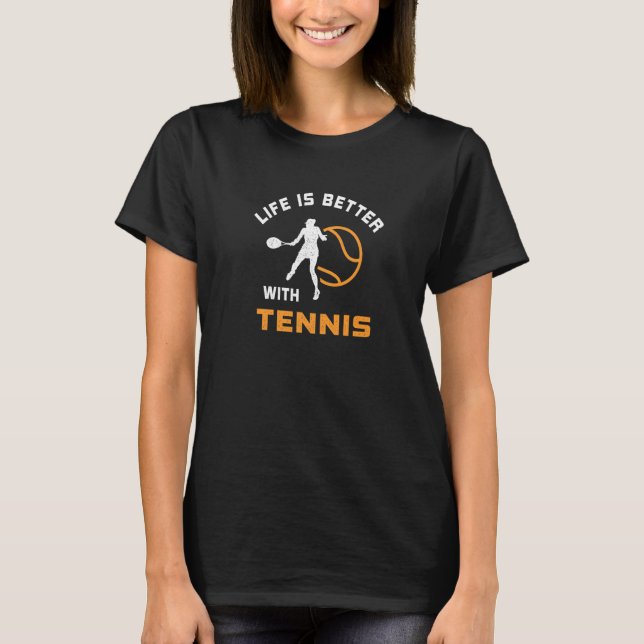 with Tennis Saying for next Game Day T-Shirt (Vorderseite)