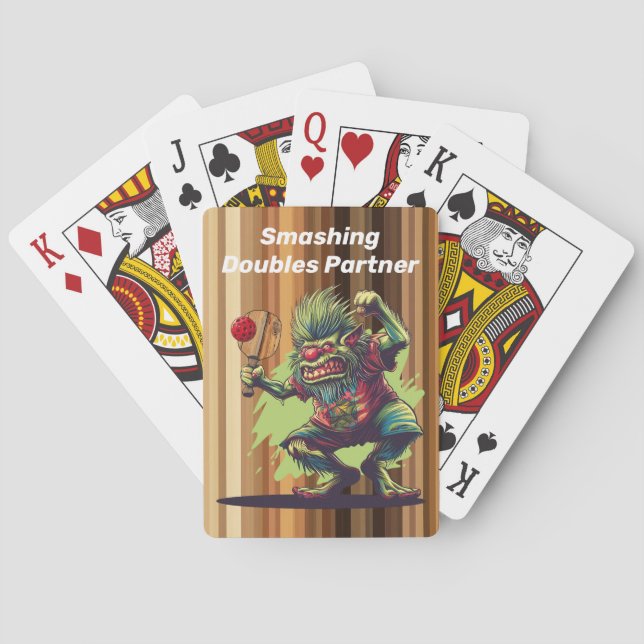 With text Troll Patrol – Cards That Smash Spielkarten (Rückseite)