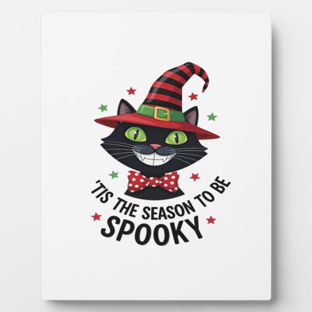 With Witch Hat And Tie Fotoplatte (Vorderseite)