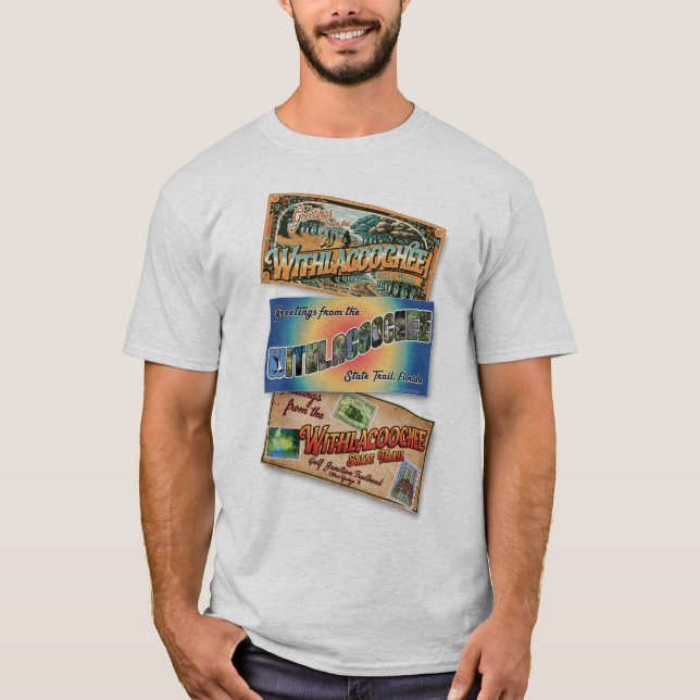 Withlacochee Staat Trail Offiziell Postkarte T-Shirt (Vorderseite)