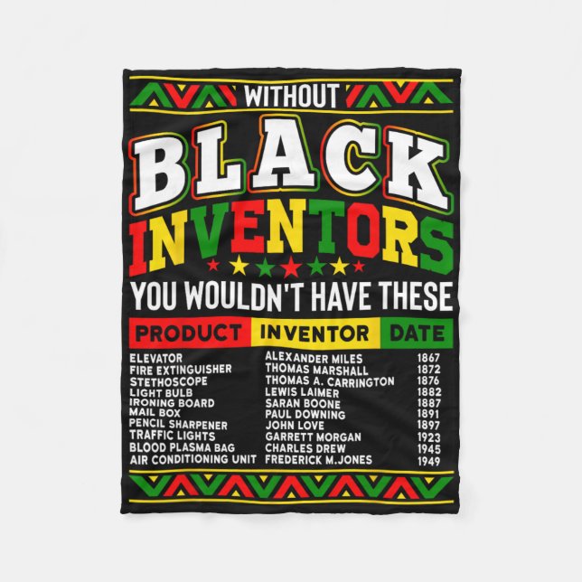Without The Black Inventors You Wouldn't Have That Fleecedecke (Vorderseite)