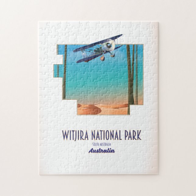 Witjira Nationalpark Australien Karte Puzzle (Vertikal)
