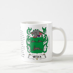 Witt, die Geschichte, die Bedeutung und das Wappen Kaffeetasse