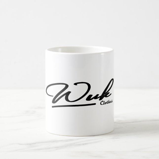 Witte mok logo Wuk Clothes Kaffeetasse (Mittel)