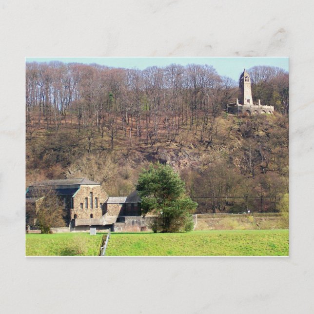 Witten Berger-Denkmal Wasserkraftwerk Postkarte (Vorderseite)