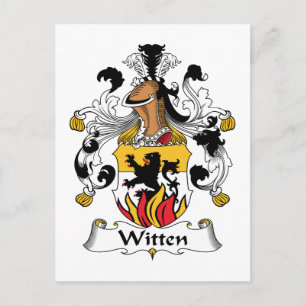 Witten Familienwappen Postkarte