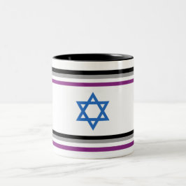 Witterungsbeständige personalisierte Hausflagge Zweifarbige Tasse