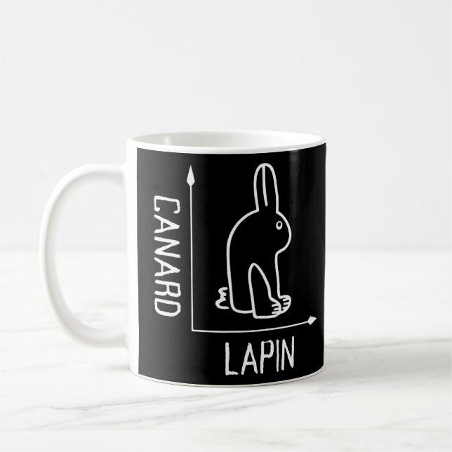 Wittgenstein Rabbit Duck Philosopher Kaffeetasse (Links)