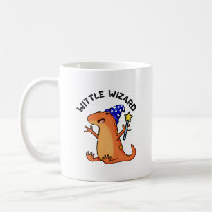Wittle Wizard Funny Lizard Pun Kaffeetasse