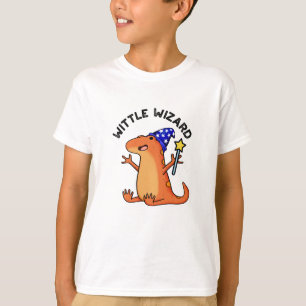 Wittle Wizard Funny Lizard Pun T-Shirt