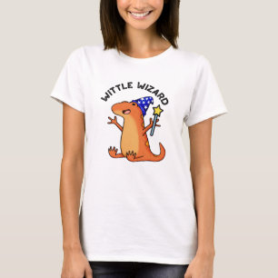 Wittle Wizard Funny Lizard Pun T-Shirt