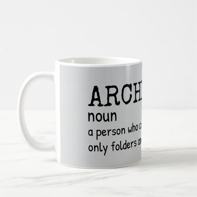 Witty Archivist Definition Kaffee Tasse (Links)