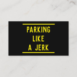 Witty Bad Parking Telefonnummerkarte