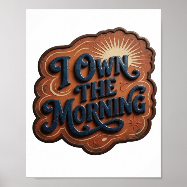 Witty Blue I BESITZE DEN MORGEN Poster (Vorne)