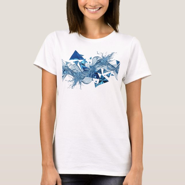 Witty Blue WATER FLOW Shirt Design (Vorderseite)