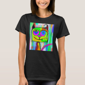 Witty Cat meow humorvolles kitty-Portrait niedlich T-Shirt