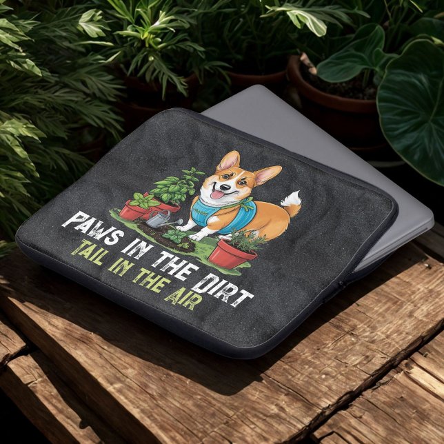 Witty Corgi Laptopschutzhülle (Von Creator hochgeladen)