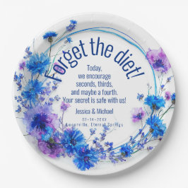 💍 Witty Cornflowers und Lavender Elegance Pappteller