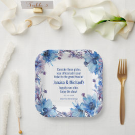 💍 Witty 💍 Cornflowers und Lavender Elegance Pappteller