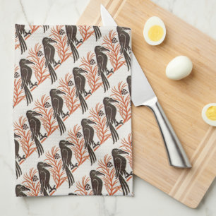 Witty Crow Art Nouveau Kitchen Handtücher