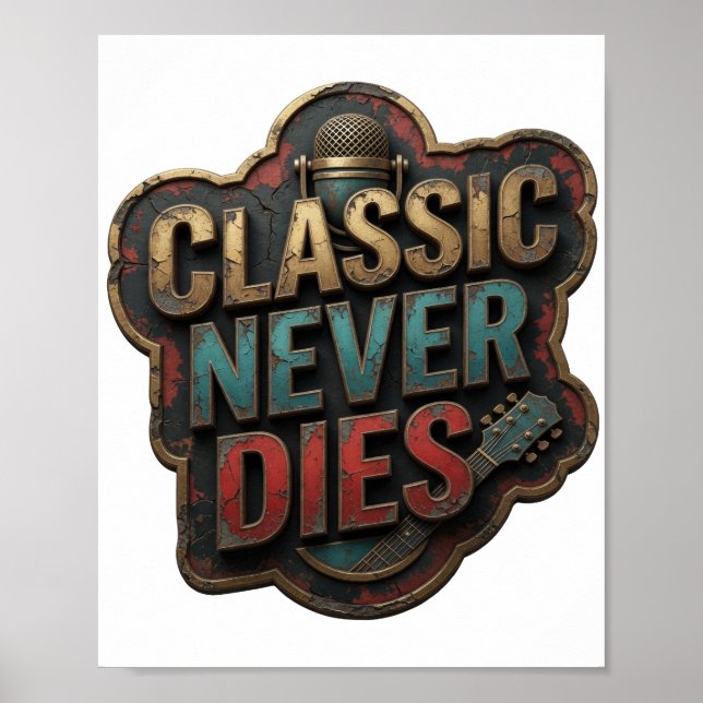 Witty Gold KLASSIKER STIRBT NIE Poster (Vorne)