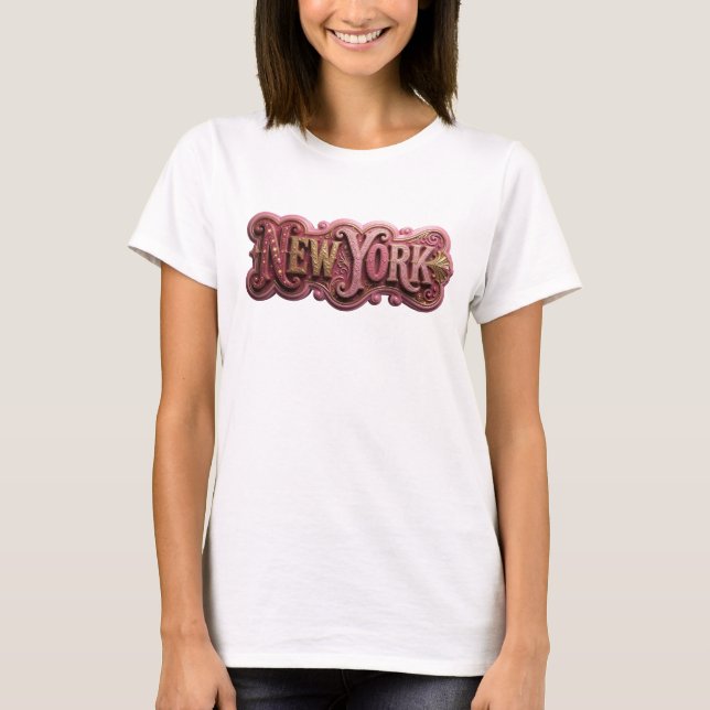 Witty Gold NEW YORK T-Shirt (Vorderseite)