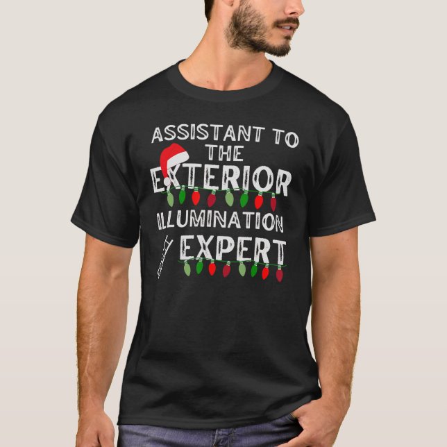 Witty Matching Christmas Exterior Illumination Exp T-Shirt (Vorderseite)