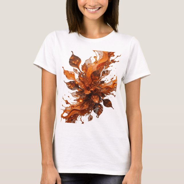 Witty Orange ORANGE FLUX Statement T-Shirt (Vorderseite)