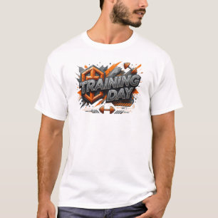 Witty Orange TRAINING DAY Benutzerdefiniertes T-Sh T-Shirt