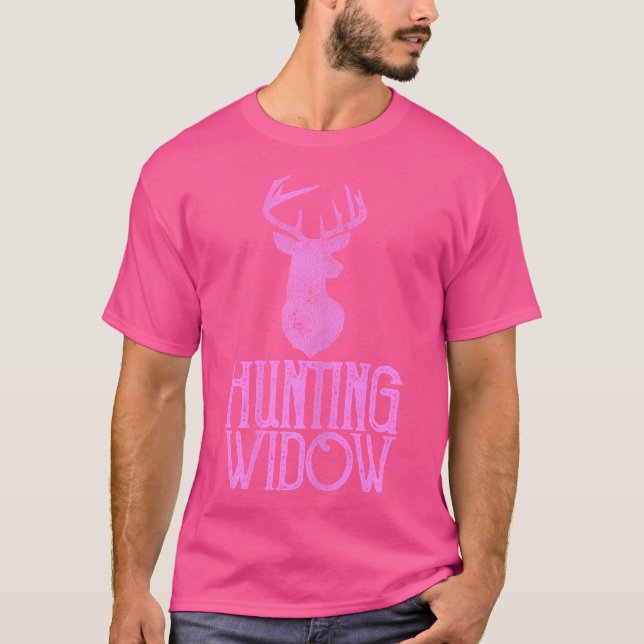 Witwe jagen Witwe Funny Hunter's Witwe T-Shirt (Vorderseite)