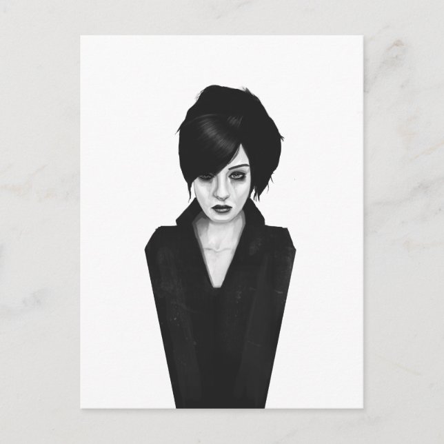 Witwe Postkarte (Vorderseite)