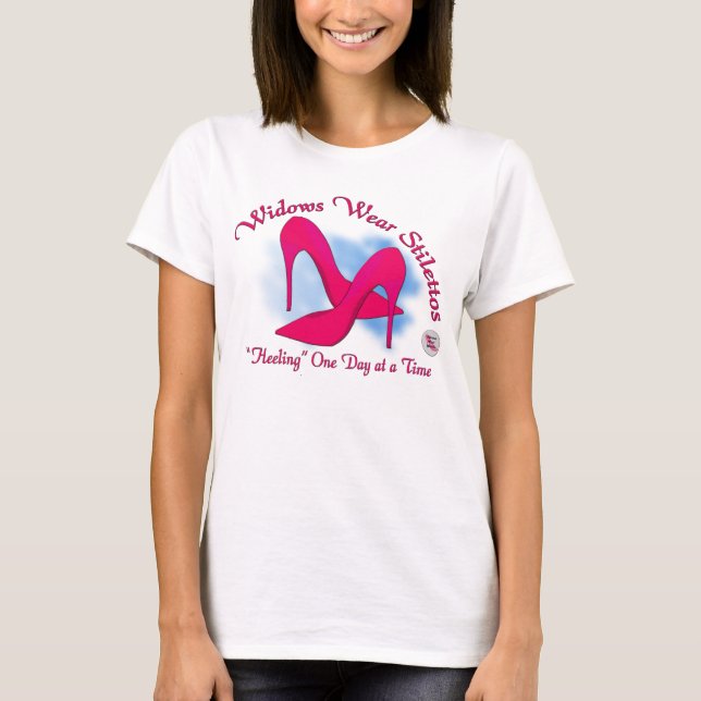 Witwen-Abnutzungs-Stilette T-Shirt (Vorderseite)