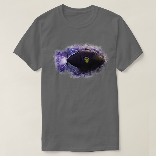 Witwen triggerfish Melichthys individua T-Shirt (Design vorne)