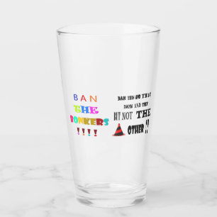 Witz über das Verbot von Dingen, grafische Kunst W Glas