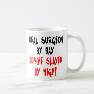 Witz über Oralchirurgen-Zombietöter Kaffeetasse