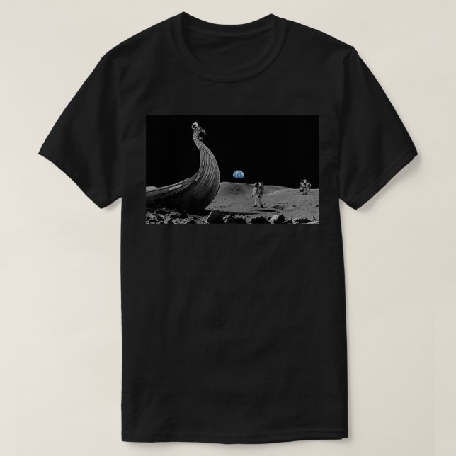 Witze auf dem Mond T-Shirt (Design vorne)
