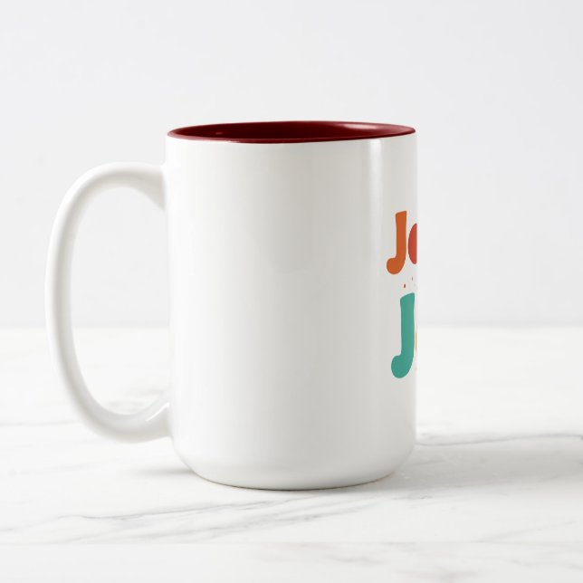 Witze für Jets Zweifarbige Tasse (Links)