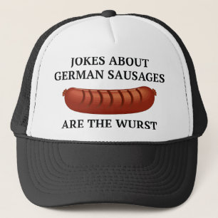 Witze über deutsche Würste sind der Wurst Truckerkappe