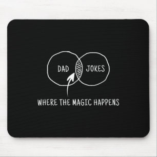 Witze, wo die Magie passiert Mousepad