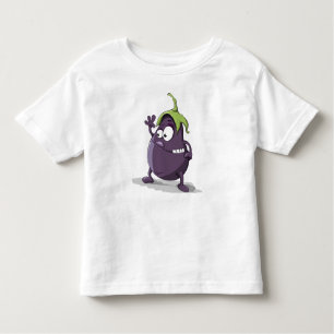 witzig,Aubergine,Baby,Auberginen & Fischbraten,Aub Kleinkind T-shirt