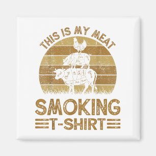 Witzig, das ist mein Fleisch Raucher Mens Grillen Magnet