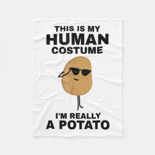 Witzig Das ist mein menschliches Kostüm, ich bin w Fleecedecke