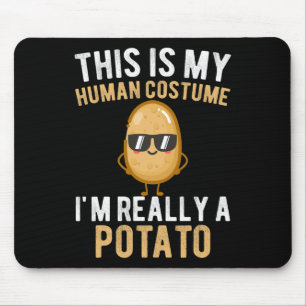 Witzig Das ist mein menschliches Kostüm, ich bin w Mousepad