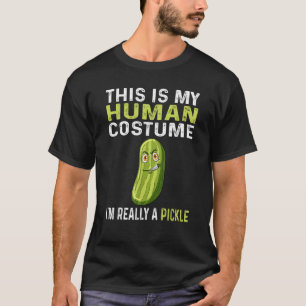 Witzig Das ist mein menschliches Kostüm, ich bin w T-Shirt