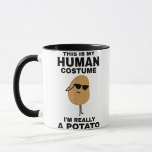 Witzig Das ist mein menschliches Kostüm, ich bin w Tasse