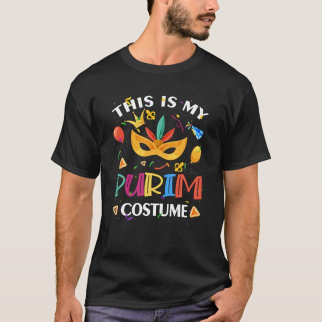 Witzig Das ist meine Purim-Kostümmaske Hamantash J T-Shirt (Vorderseite)
